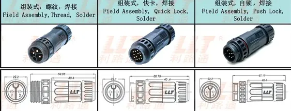 M19 Female Pin - Male Connector